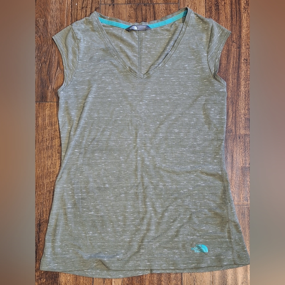 The North Face Women's Olive Green V-Neck Top